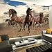 Produktbild Beibehang Wallpaper personalizzato 3D Murale Stereo Cavallo al galoppo Decorazione Della casa di arte Della parete per la Camera da letto Carta da parati murales,400x280cm/4XL