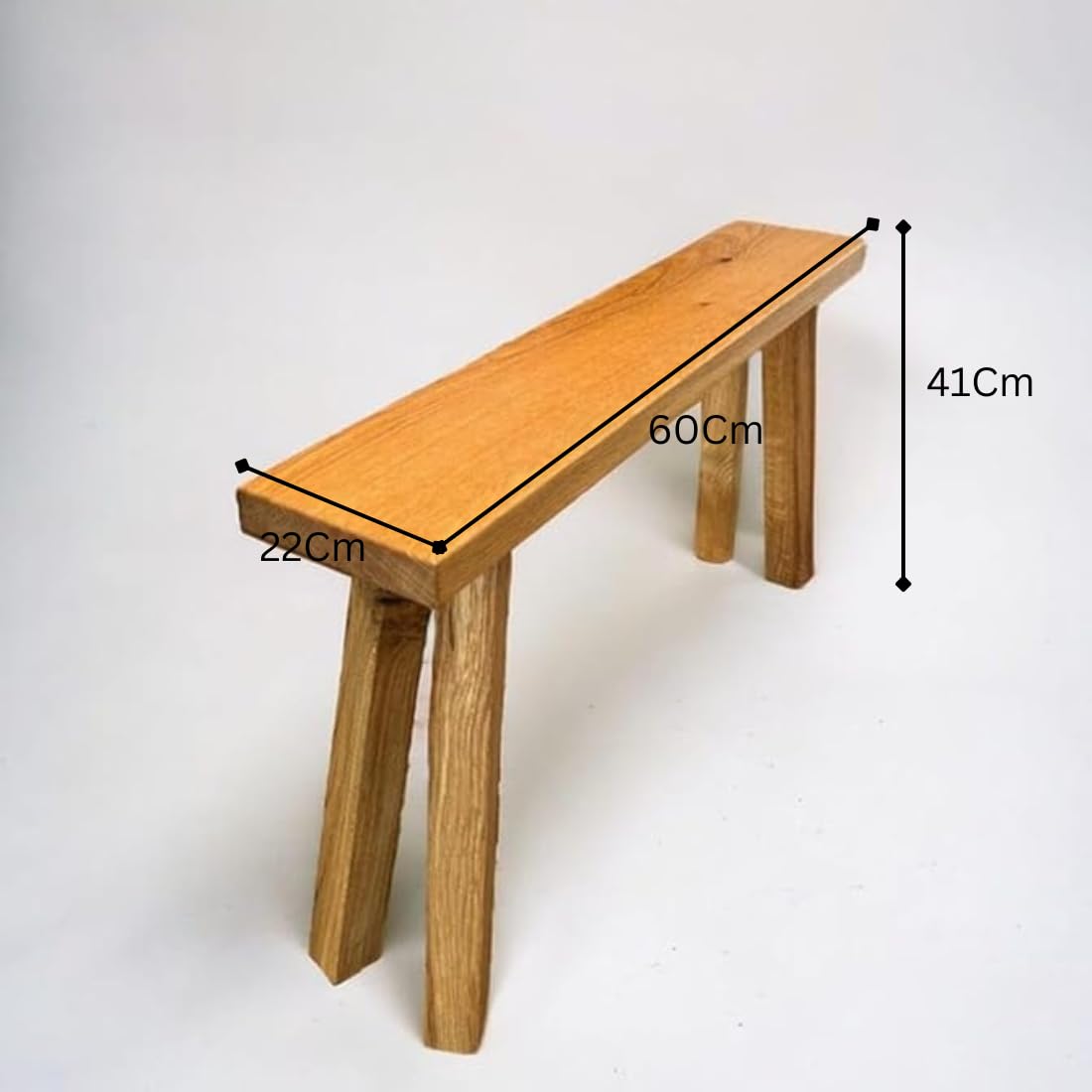 Crysellewoods 60Cm Living Room Benches, Wooden, Upholstered Wooden Shower Benches for Home & Office l Solid Wood Bench for Daining Table l Indoor Outdoor Seating Stool l Seating Benches