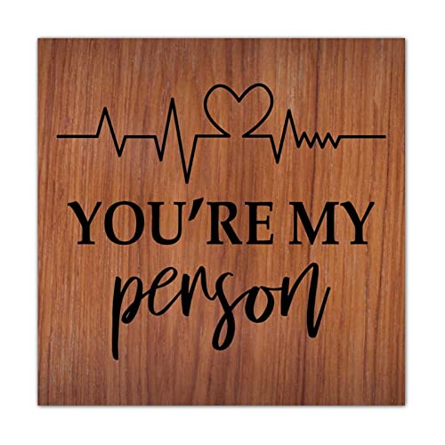 Panneau mural humoristique en bois You're My Person pour palette personnalisée