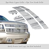 Compatible with 2007-2014 Chevy Tahoe Suburban Avalanche Billet Grille Grill Insert Combo C67919A