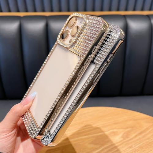 Coque bijoux iPhone 15 Plus luxe noire strass étui transparent chic