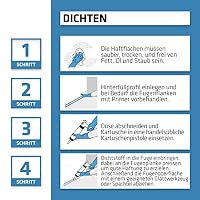 Sika – Kleb- und Dichtstoff – Sikaflex-11 FC Purform - Betongrau – Elastisch - Geeignet für alle übliche Baustoffe – Lösemittelfrei und emissionsarm – 300 ml – Ansicht 5
