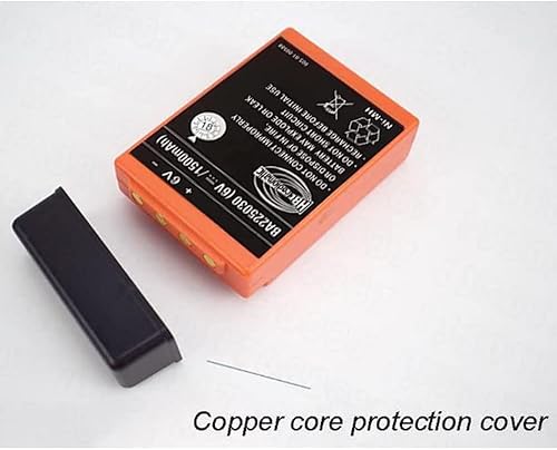 Miniatura 5 de Paquete de 2 baterías BA225030 de 6 V Ni-Mh de 1500 mAh para HBC Crane Remote Pump Truck Battery