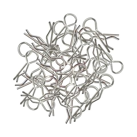 RC Body Clips Pins for RC Car Truck Crawler (Silver) Cover