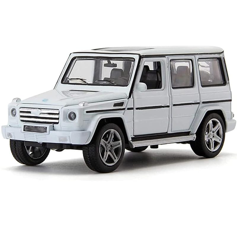 Image of Kids Model 1:32 G65 Die Cast Metal Car Pull Back Action Opening Doors with Realistic Engine Sound Lights Toy Car Gift for Boys - Multi