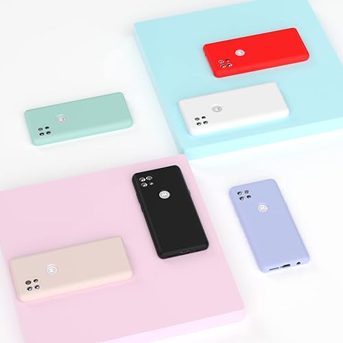 Miniatura 6 de Funda para Moto One 5G Ace 2021 de 6.7 pulgadas, silicona líquida suave protectora y forro de microfibra antiarañazos, a prueba de golpes,