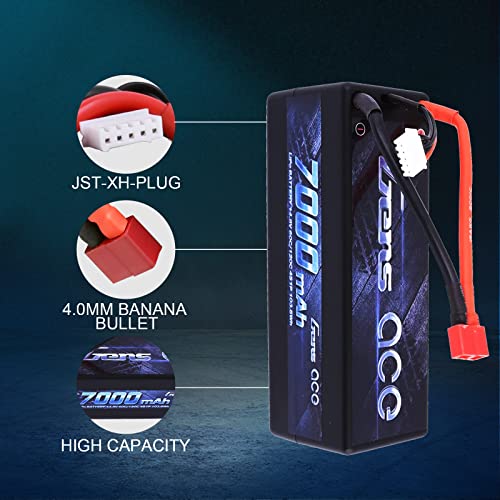 Gens Ace 4S Lipo Battery 7000Mah 14.8V 60C 4S Hardcase With Deans Plug For Rc Car Boat Truck #TOP2