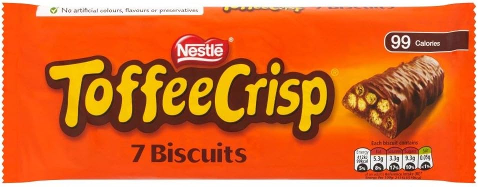 Nestlé Toffee Crisp, 7 x 18.7g