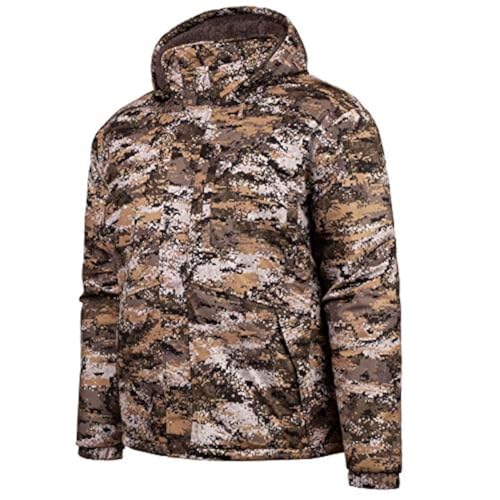 Huntworth Fairbanks Men's Heavy Weight Waterproof Parka Jacket, Disruption Camo, Medium