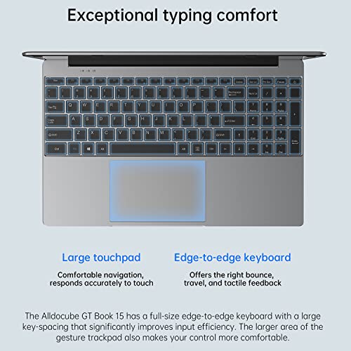 Alldocube Gtbook 15 Laptop 12Gb Ram 256Gb Ssd, 15.6" Computers With Windows 11, Celeron N5100, Front 2 Mp, Bluetooth 5.0, 16:9 Screen, 2.4G+5G Wifi, Suitable For Office, Home, School, Working Outside #TOP6