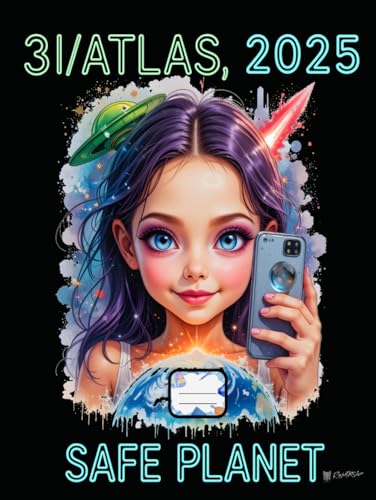  Atlas Comet 3I – UFO Selfie Girl: Safe Planet 2025 / 140 Pages Grid