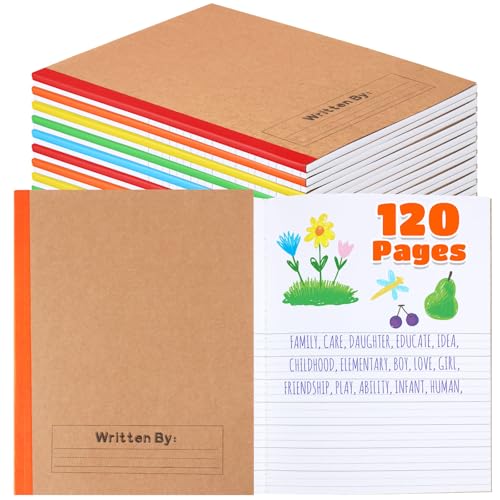 Carnet de composition primaire Henoyso lot de 10 cahiers de 120 pages pour l'école