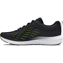 Under Armour Men's Charged Assert 10 Shoes, 004 Black/Black/High Vis Yellow, 8.5 UK