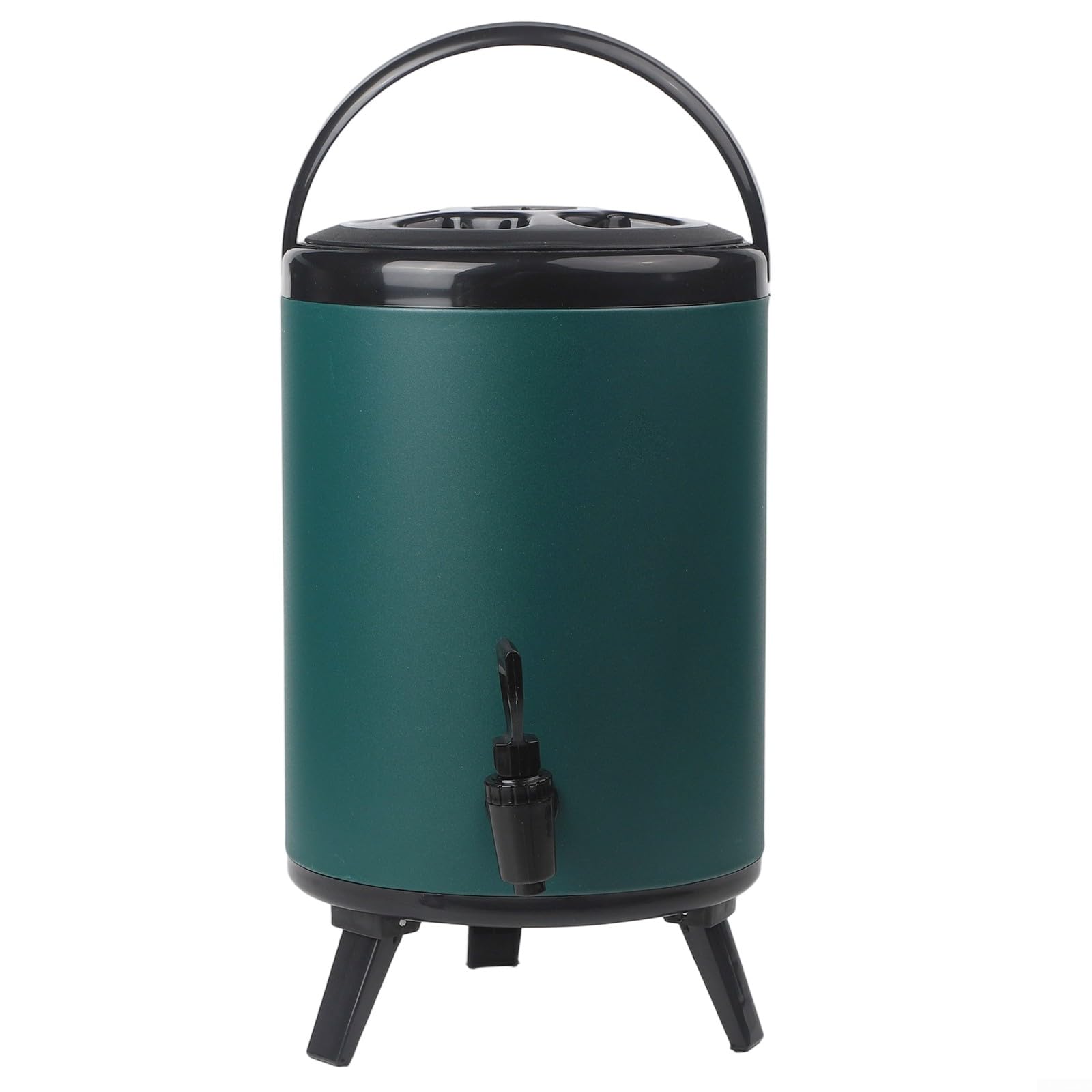 HpLive Récipient isotherme pour boissons en plein air, camping, pique-nique, double paroi avec robinet (10 l, vert)