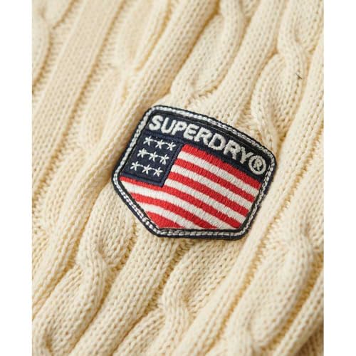 Superdry Para Mulher. W6110610A Camisola Bege Com Cabo (Xl), Casual, AlgodãO - 2