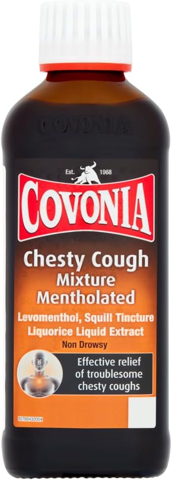 Covonia Chesty Cough Mixture Syrup - Mentholated 150ml
