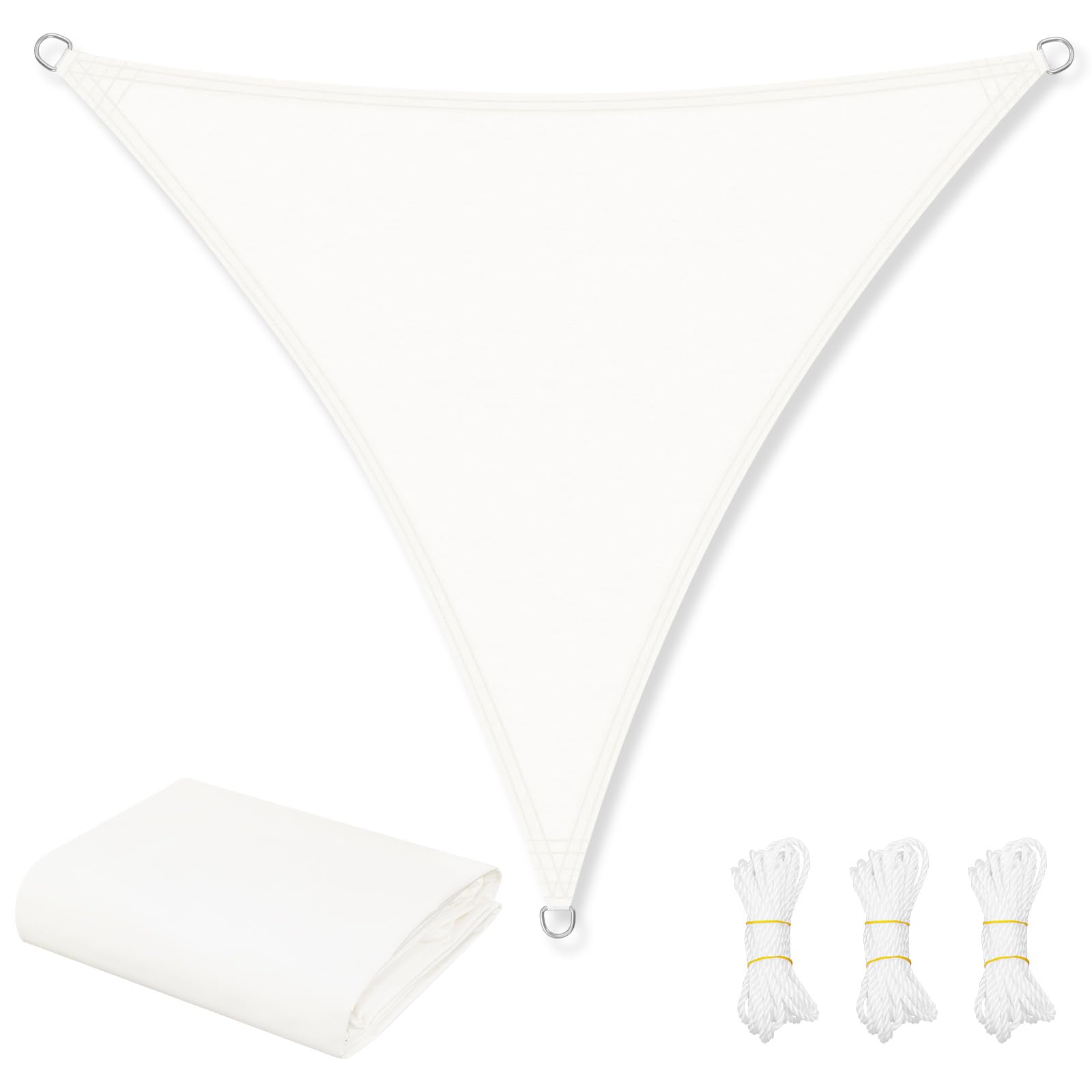 WOLTU Toldo Vela de Sombra Impermeable, Toldo Rectangular 4x5 m de Poliéster 200 g/m², a Prueba de Viento y Protección Rayos UV, para Exxterior como Jardin, Patio, Piscina, Gris Oscuro — view 16