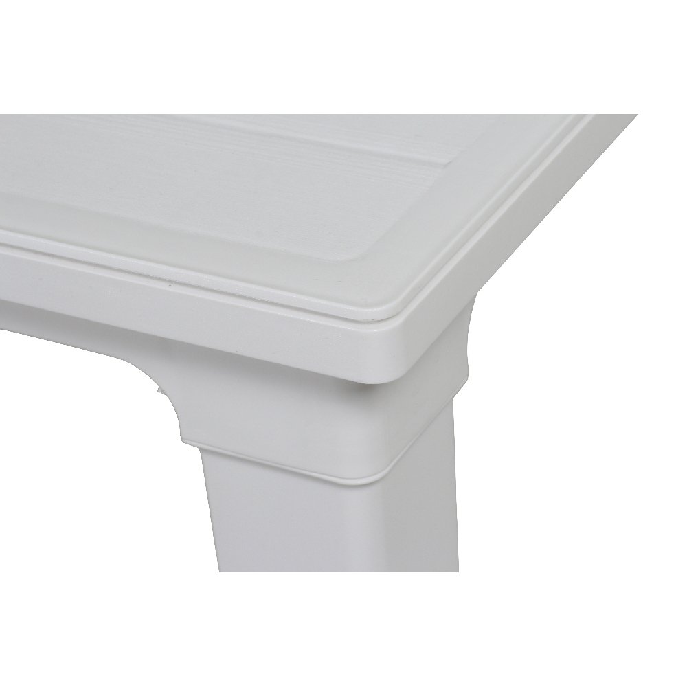 Keter - Mesa de Comedor Exterior Futura de 6 plazas, Color Blanco