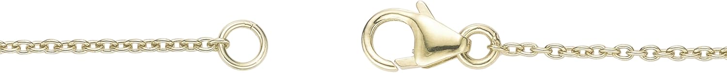 Lavari Jewelers 1/20 Carat Lab Grown Diamond Shell Necklace for Women - 18k Yellow Gold Plated 925 Sterling Silver Pendant Necklace for Her - Adjustable 16 to 18 Inch Cable Chain w Lobster Claw Clasp - Image 5