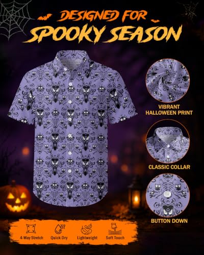 Image of 99TIMORO Movie Characters Halloween Shirt for Men Short Sleeve Top