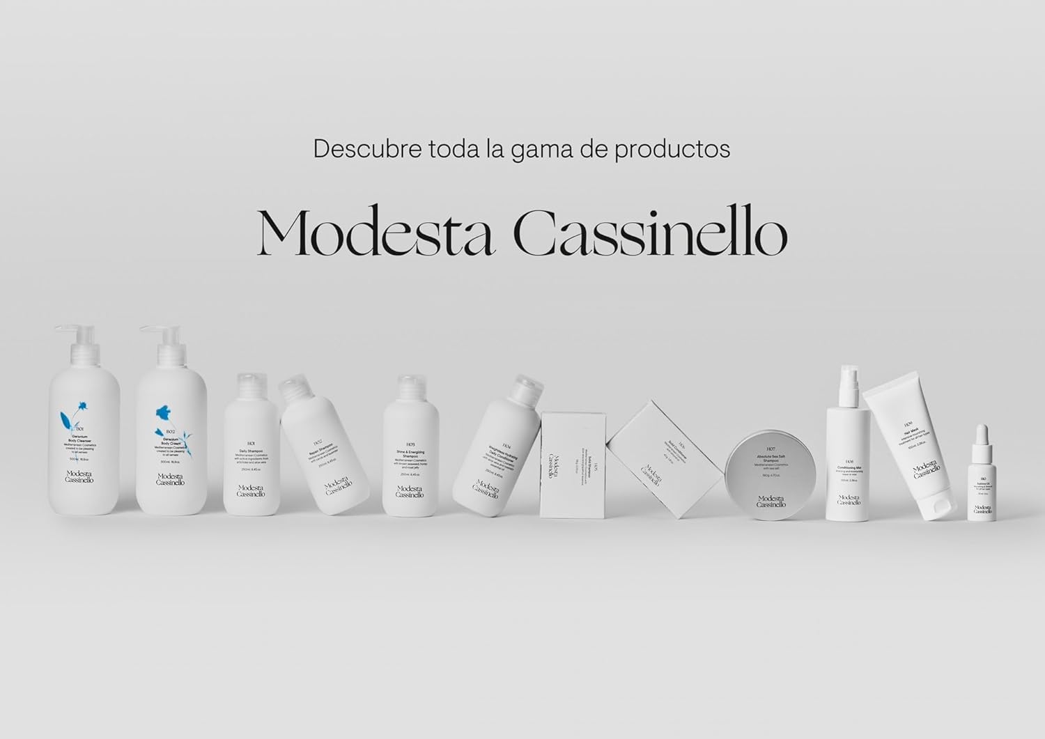 Modesa Cassinello - H09 Mascarilla Capilar - Tratamiento Intensivo Reparador con Escualano y Aceites Mediterráneos - Mascarilla Hidratante para Cabellos Dañados - Apta para Método Curly - 100 ml