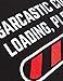 Ann Arbor T-shirt Co. Sarcastic Comment Loading Please Wait Funny Sarcasm Humor for Men Women T-Shirt-(Adult,M) Black