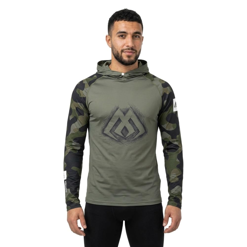 Mikado Gator UV Hooded Long Sleeve T-Shirt M
