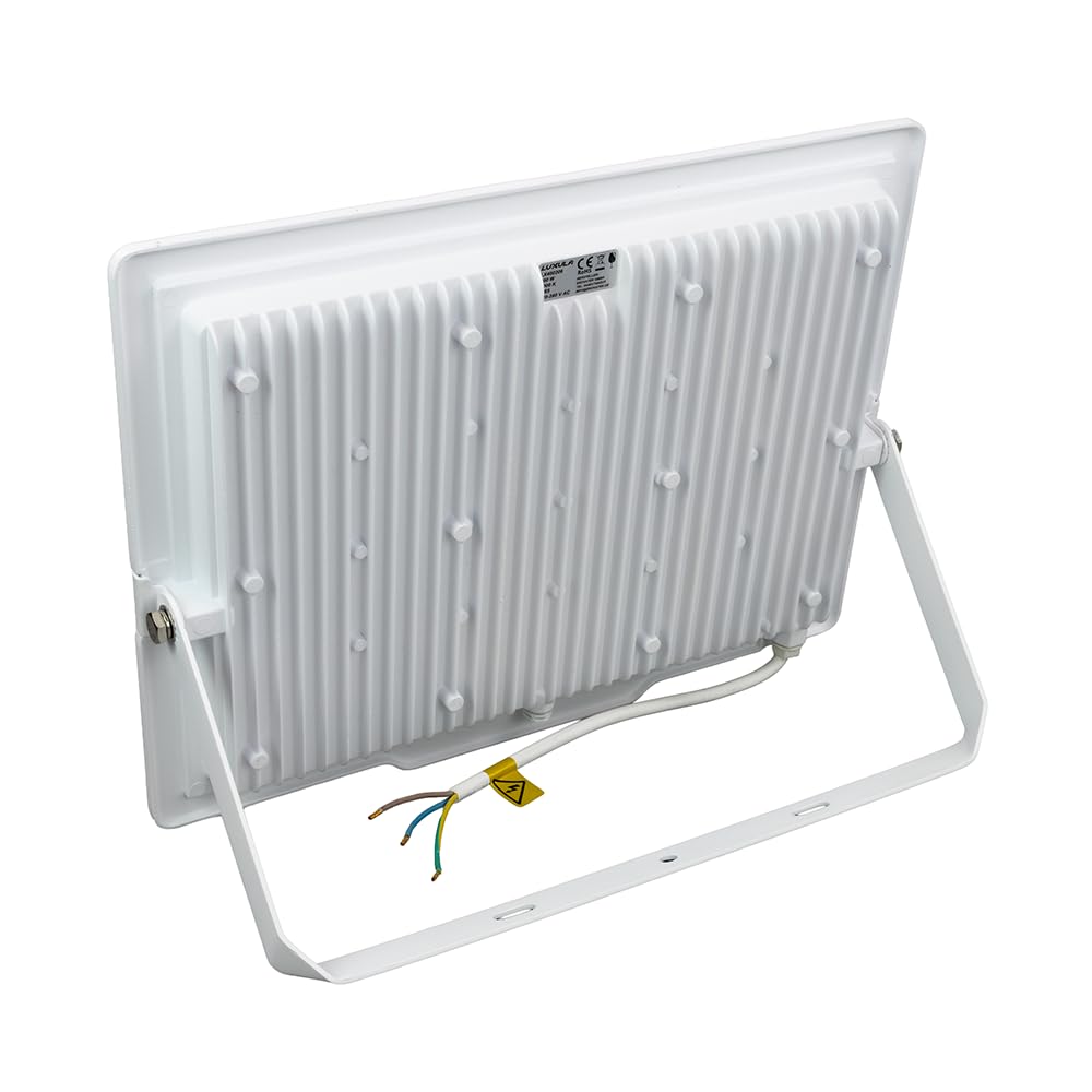 LUXULA LED Strahler Außen, 200W, 4000K Neutralweiß, 20000lm, IP65 wasserdicht, Außenstrahler Fluter, Aussenleuchte Scheinwerfer, LED Außenbeleuchtung für Garten, Einfahrt, Garage, Terrasse, Weiß
