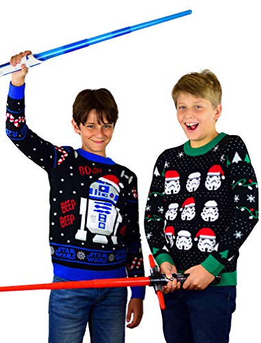 Star Wars Stormtroopers Ugly Christmas Sweater Boys/Girls 6yr - 12y Kids Sweater Medium Multicolor4