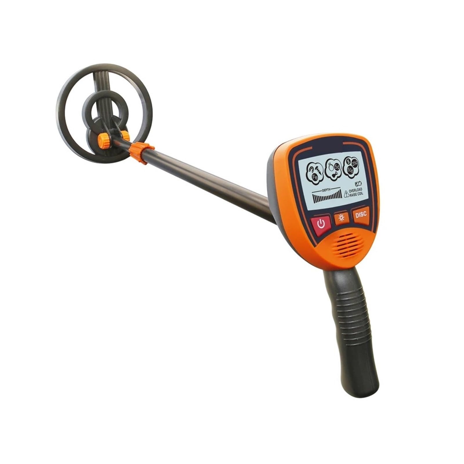 Metalldetektor, 10,2 cm, hochpräziser, Verstellbarer, wasserdichter for Kinder, leichte Suchspule (63,5–78,7 cm) zur Goldsuche