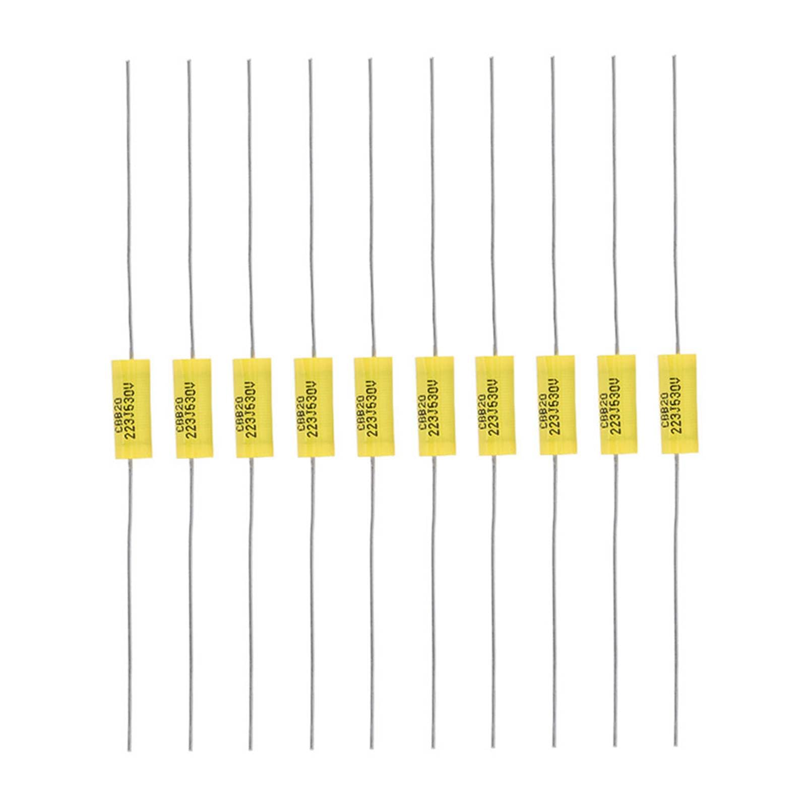 10x Polyester-Filmkondensator 0,022 UF 630 V Axial – CBB20 Für Röhrenverstärker & Alte Radios, 5,7x15,3 Mm