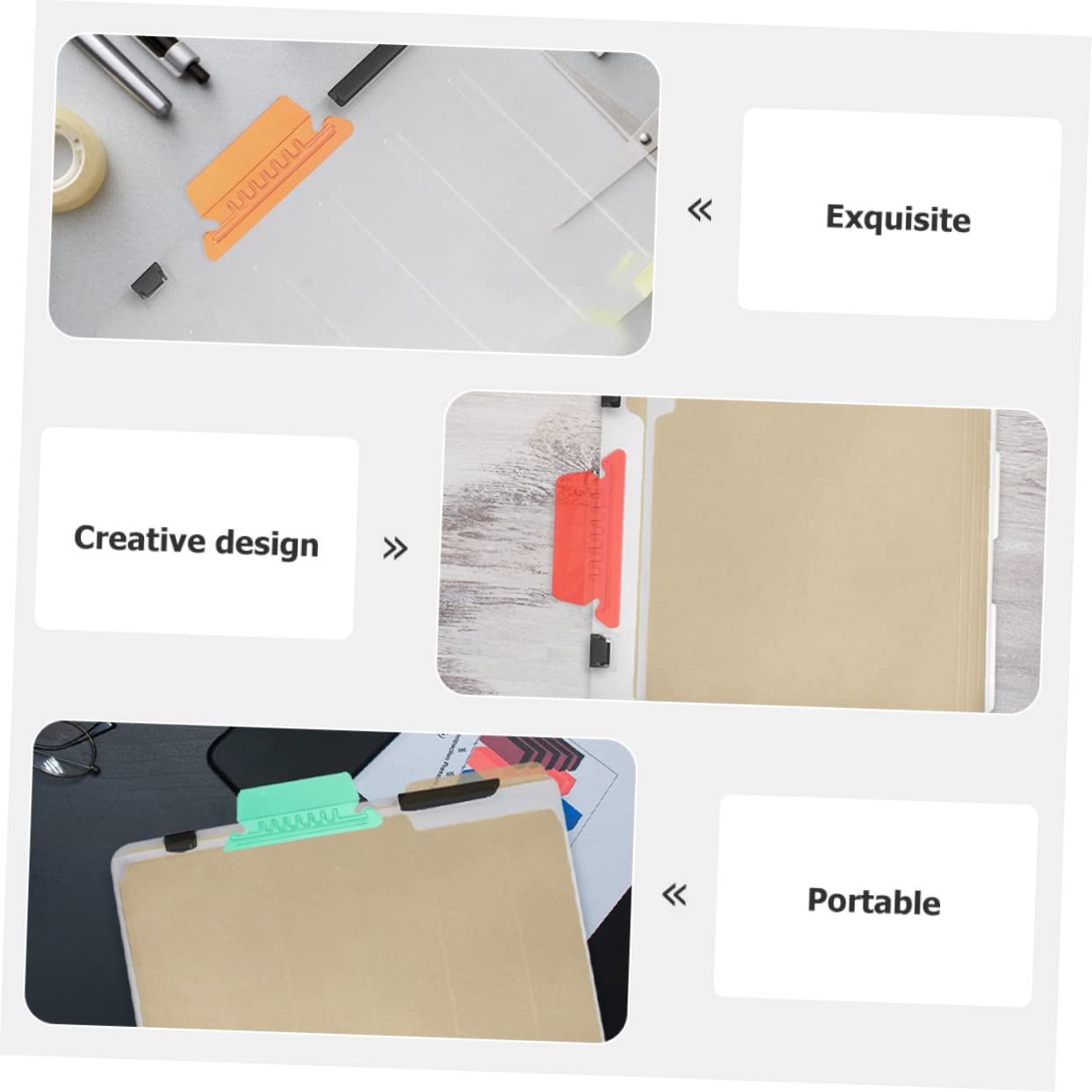 Gadpiparty 4 Set Etichette Colorate Per Con Linguette Rimovibili Per Documenti Per Ufficio Scuola E Archiviazione 40 Pezzi * 4