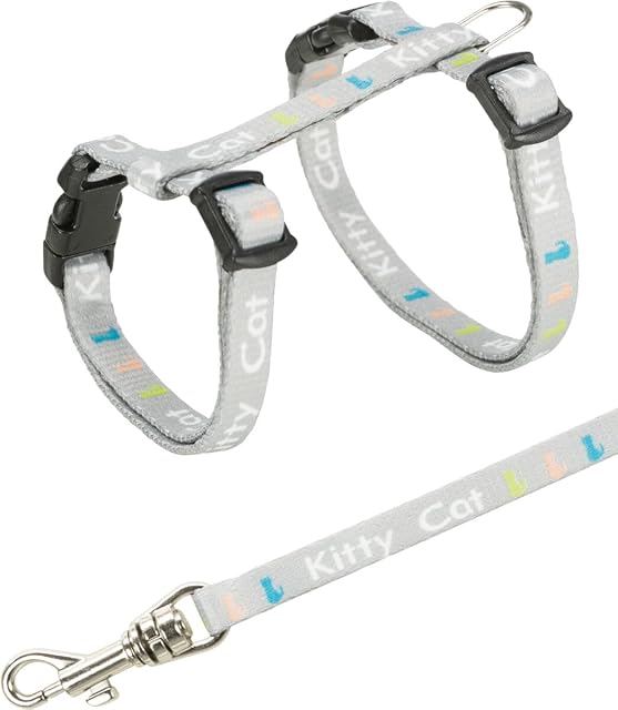 Foto 2 de 4 de TRIXIE Arnés gatitos con correa JUNIOR, motivos Kitty Cat, 21–33 cm/8 mm, 1.20 m, Gato, colores aleatorios
