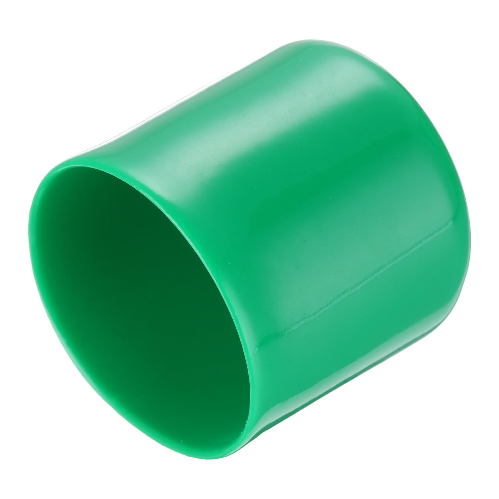 uxcell 20pcs Rubber End Caps 41mm(1 5/8") ID Vinyl PVC Round Tube Bolt Cap Cover Screw Thread Protectors Dark Green
