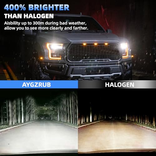 AYGZRUB For 2015-2020 Dodge Challenger light Bulbs, 9012 High Low Beam H11 Fog Light Combo, 4PCS by AYGZRUB - Image 2