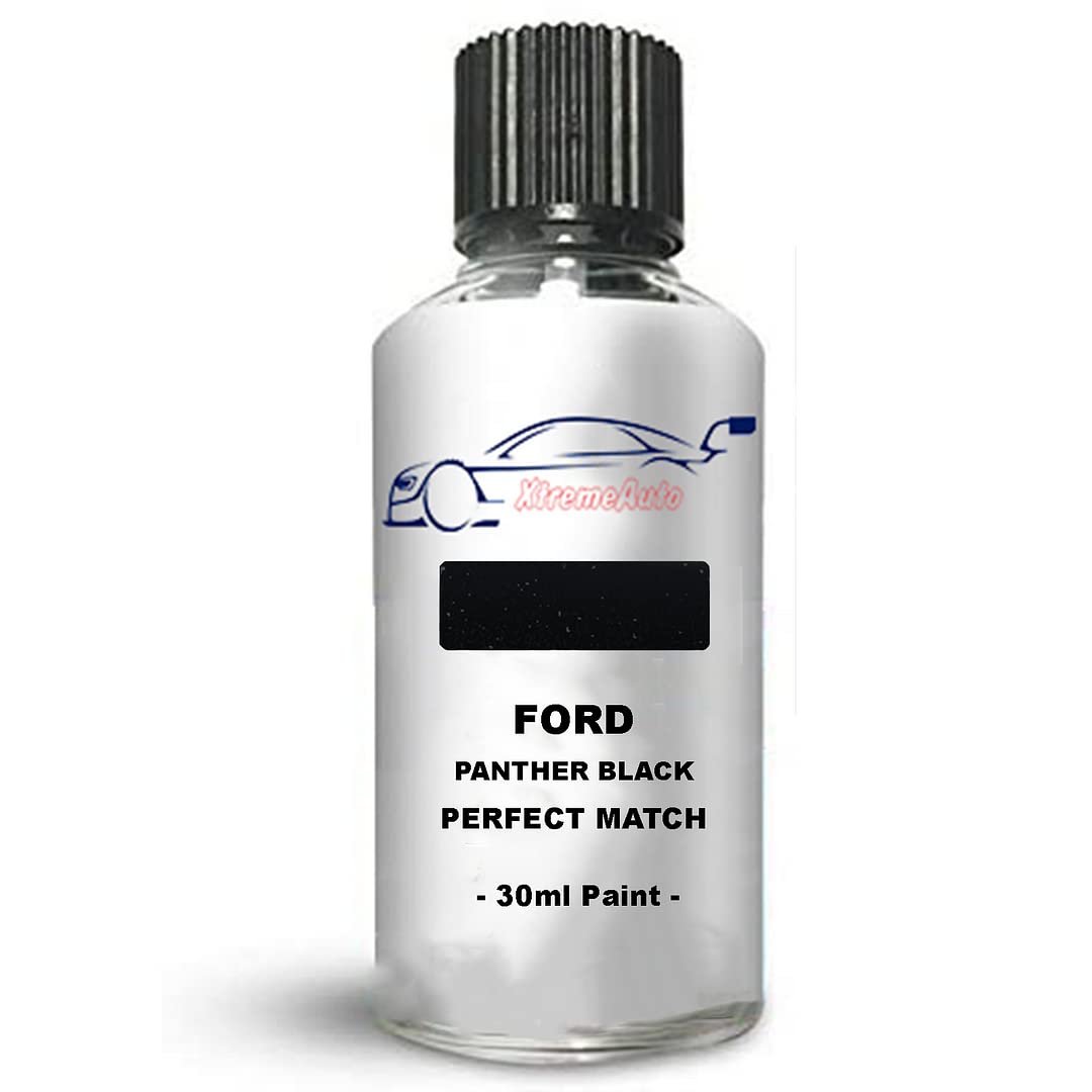 XtremeautoXtremeauto Touch Up Paint For Ford Fusion Panther Black D-F-G 30Ml Direct Appliance Chip Scuff Mark Brush In Lid