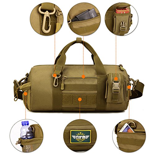 Huntvp Tactical Duffle Molle Handbag Gear Military Travel Carry On Shoulder Bag Small Valise #TOP4