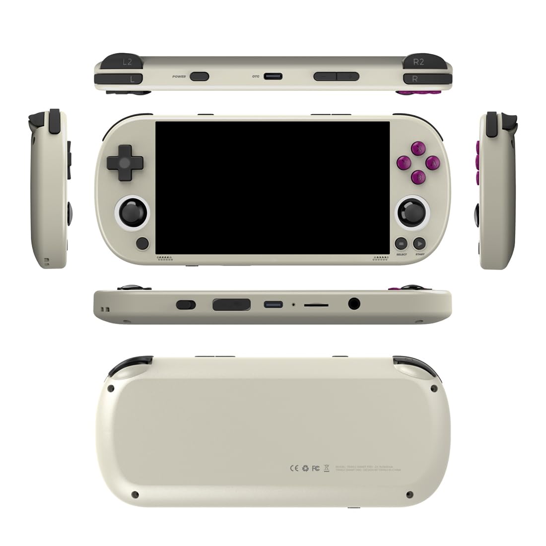 WANENGEDIY TRI SMART PRO - Console da gioco portatile retrò 4,96 pollici, schermo IPS Linux System Allwinner A133P Processor Retro Arcade videogiochi, regalo per ragazzi e adulti
