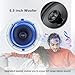 Herdio 6.5 inch 640 Watts Ceiling Speakers 2 Way Flush Mount Passive for Office,Kitchen,Living Room,Bathroom(4 Speakers)