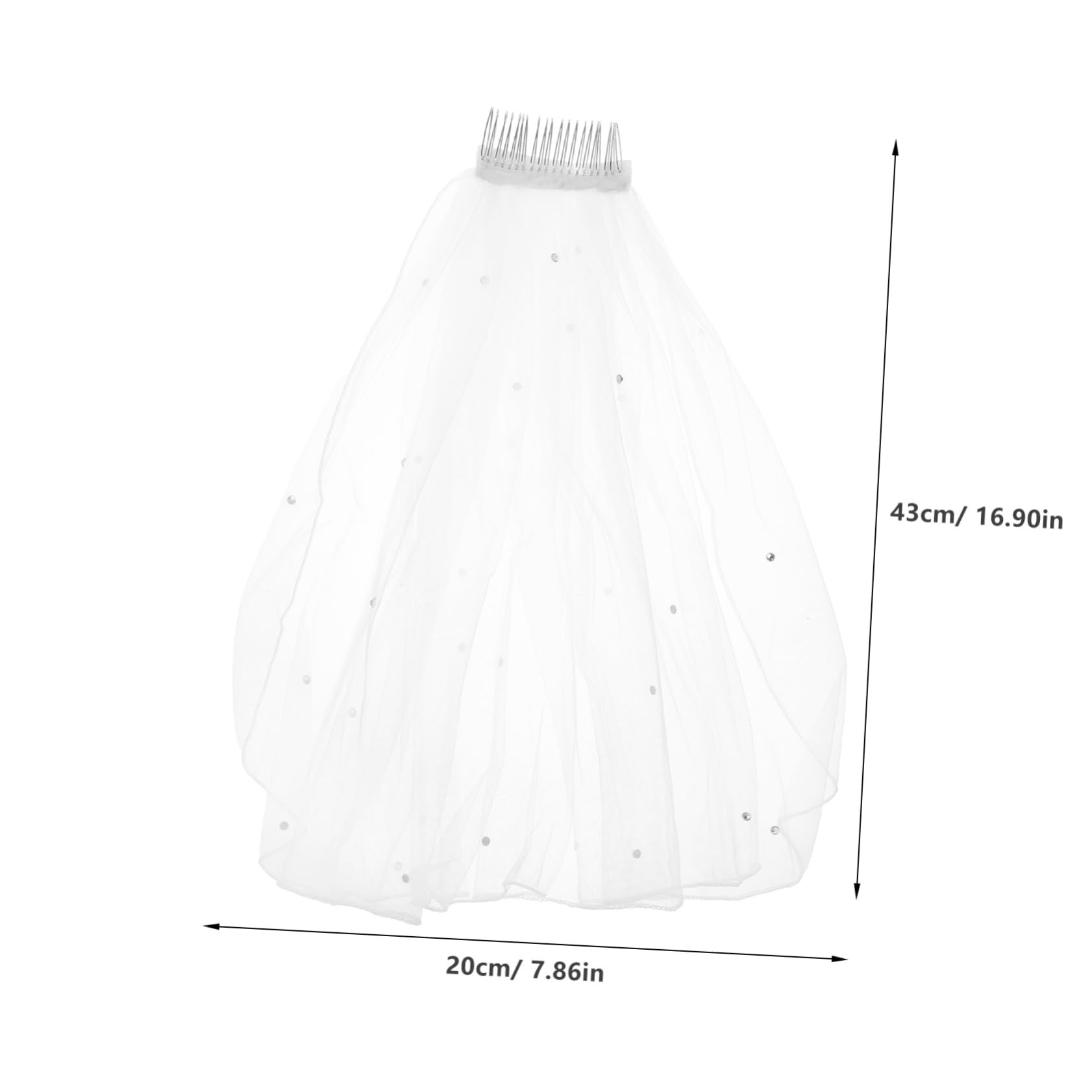 4piezas Velo De Novia De Tul Peine Para Despedida De Soltera y Bodas Accesorio De Cabello Elegante Para Resaltar Tu Estilo y Atractivo
