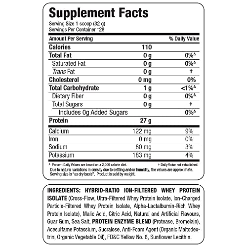 Allmax Isoflex Chiller, Citrus Peach Sensation - 2 Lb - 27 Grams Of Protein Per Scoop - Zero Fat & Sugar - 99% Lactose Free - Approx. 28 Servings #TOP6