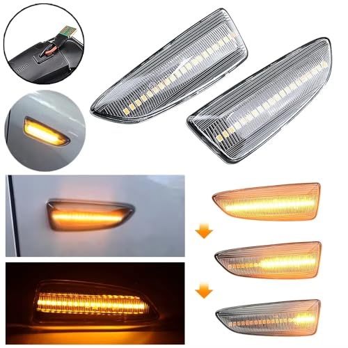 Intermitente espejo dinámico LED secuencial para Zafira Tourer C y Grandland X señal cristal 3