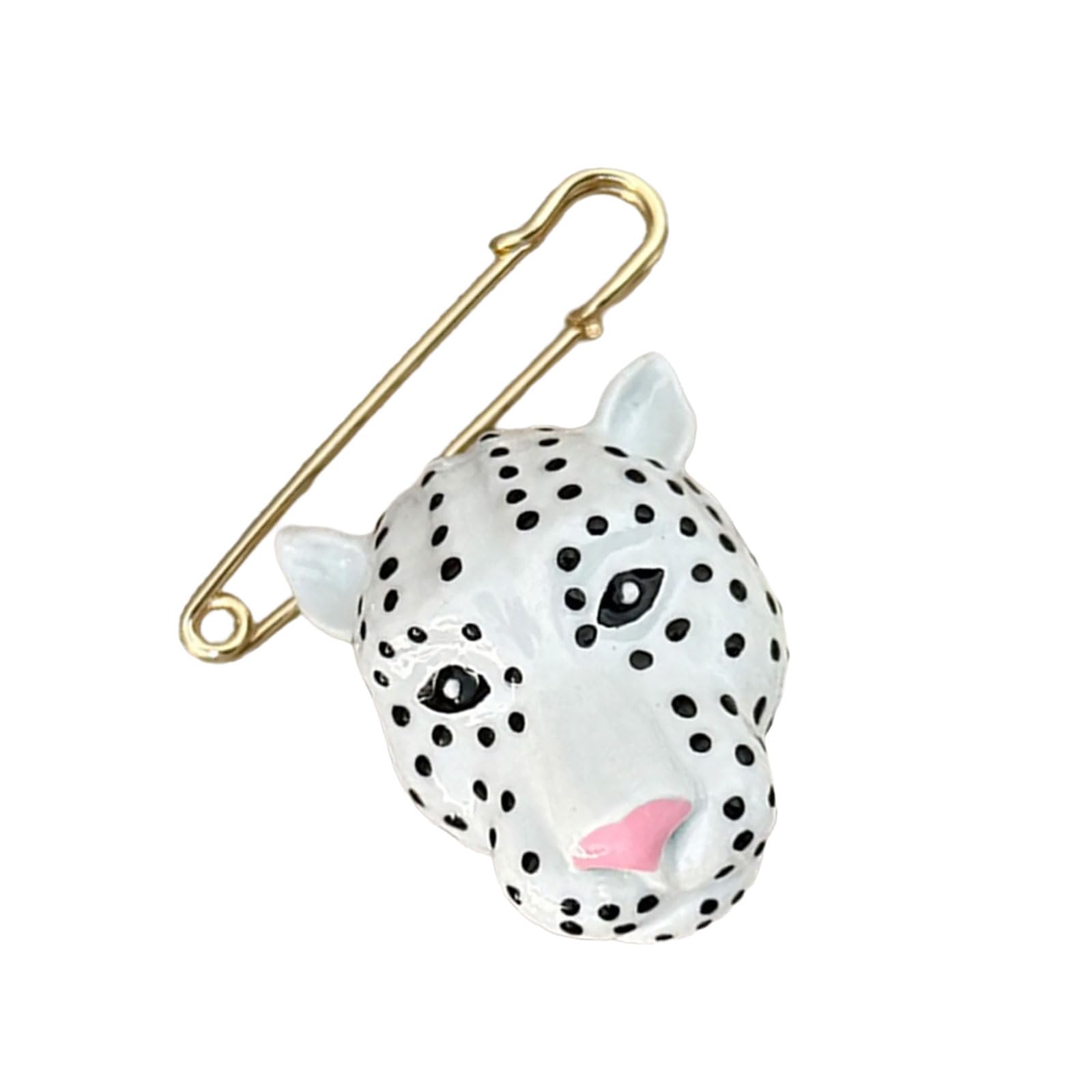 Maxtonser Artistic Enameled Leopard Brooch Oversized Alloy Eye Catching Accessories For Jackets Coats Bags Trendy Decoration