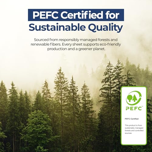 Excellent Copy Paper, 20 lb, Letter Size 8.5” x 11”, 97 Brightness, 5000 Sheets (10 Pack) – 75 GSM Printer Paper for Laser, Inkjet, Copier & Fax – Jam-Free, Smooth Surface, PEFC Ce image 1