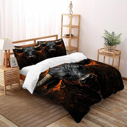 Ballon de rugby en flamme Housse De Couette 3 Pièces 3D Imprimé De Monde du ciel étoilé Linge De Lit Microfibre Pour Adulte Et Enfant Avec Fermeture Éclair Et Taies D'oreiller Super roi（260x220cm）