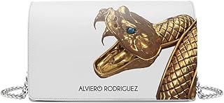 Borsa Bianca Gold Snake
