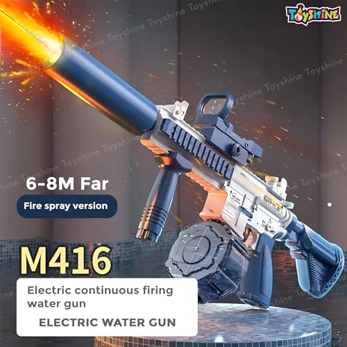 Image of Toyshine Snipper Design Electric Water Gun Toy with Automatic Water Absorption Function, 25-32Ft Range | Self-Filling | Rechargeable | Fun Toy for Kids Holi Party and Outdoor Water Fun
