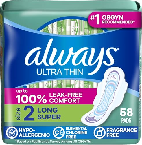 Always Ultra Thin Feminine Pads with Wings