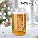 Beer Can Glass-It's The Most Wonderful Time For A Beer-Funny Christmas Gift for Men and Women