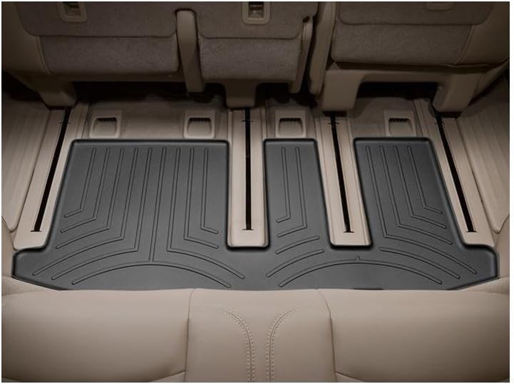 WeatherTech Custom Fit FloorLiners for Infiniti QX60, JX, Pathfinder - 3rd Row (444453), Black